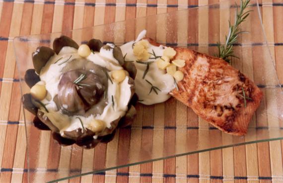 Salmão com Alcachofra