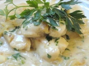 Peito de Frango com Cachaça