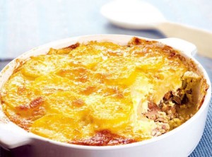 Batata Gratinada com Sardinha