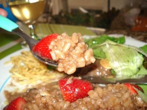 Risoto de Moranguinhos Risoto de Moranguinhos