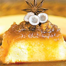 Pudim de Tapioca com Calda de Coco Queimado