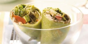 Wrap de Legumes com Cream Cheese