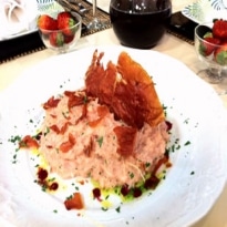 Risoto de Morango da Kaka