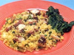 Arroz de Polvo com Brócolis