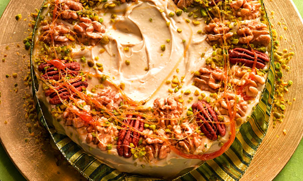 Bolo de Nozes e Pistache