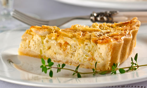 Quiche Cremosa de Alho-Poró