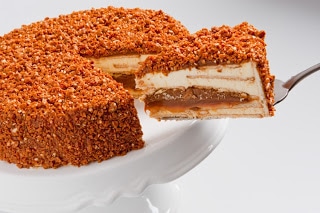 Torta Crocante de Doce de Leite