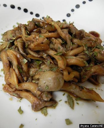 Shimeji Branco com Shoyu e Manteiga
