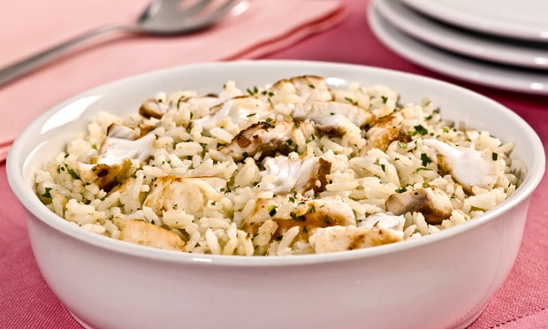 Arroz Econômico com Pescada
