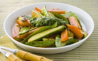 Legumes Grelhados com Pesto de Salsinha