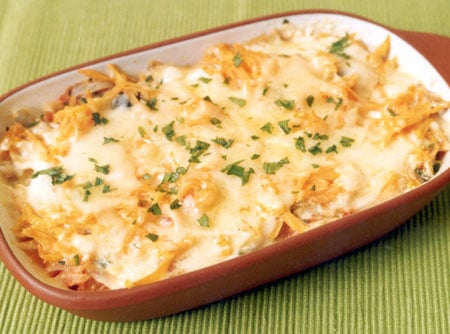 Bacalhau Gratinado com Abóbora