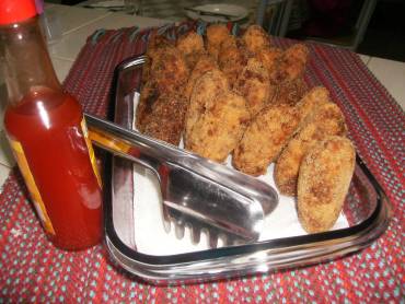 Bolinho de Mandioca com Carne do Queidinho