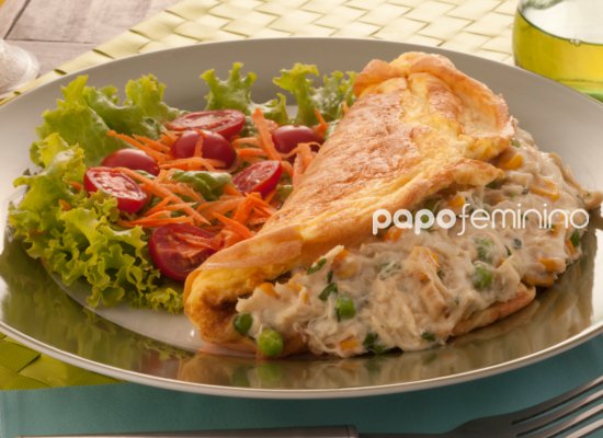 Omelete de Frango Cremoso