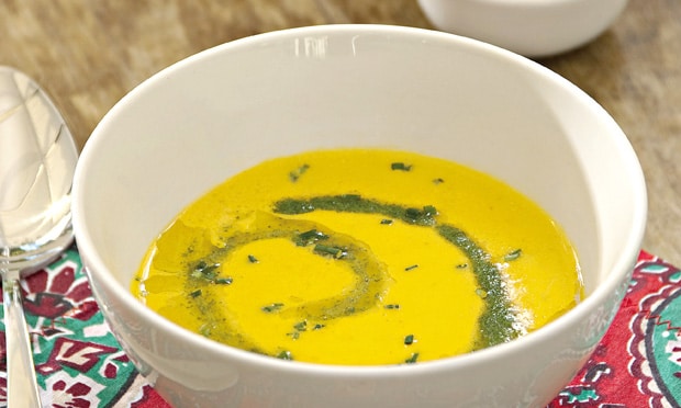 Sopa Creme de Cenoura com Gengibre