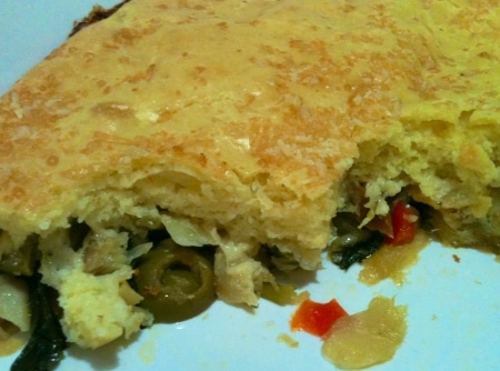 Torta de Brócolis com Bacalhau