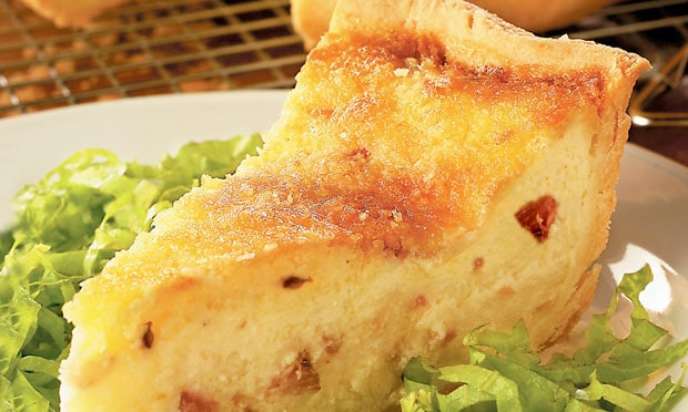 Quiche de Bacon e Queijo