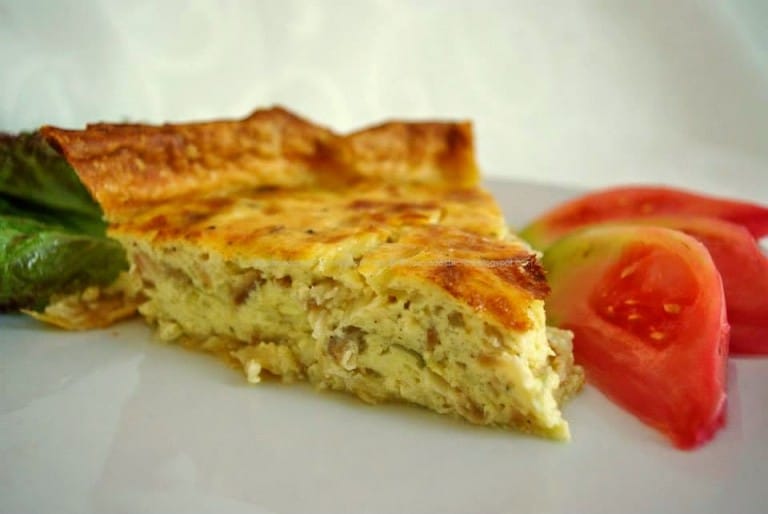 Quiche de Bacalhau com Natas