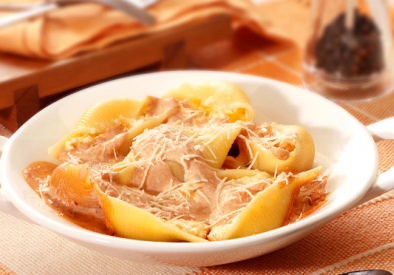 Conchiglioni Recheado com Queijo