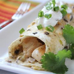 Encholada de Frango com Cogumelos
