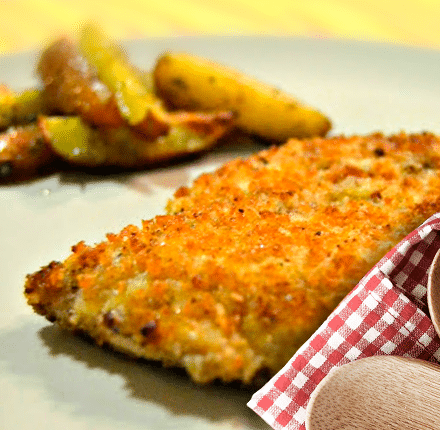 Frango na Crosta de Queijo Frango na Crosta de Queijo