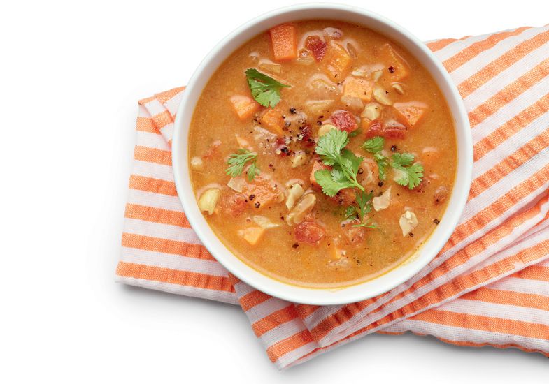 Sopa de Frango e Grão-de-Bico