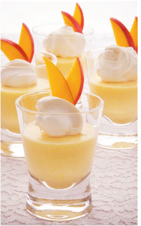 Mousse de Manga e Laranja