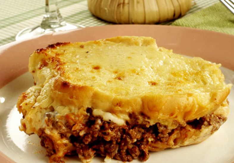 Lasanha de Carne Moída e Pção