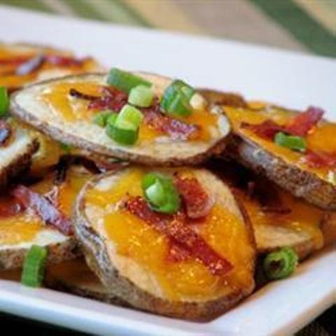 Batata Assada com Queijo e Bacon