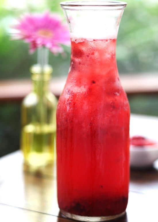 Drinque de Frutas Vermelhas