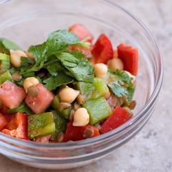 Salada Marroquina de Lentilha