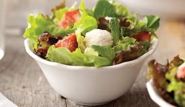 Salada com Figo e Bolinhas de Ricota