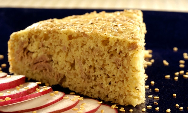 Torta de Atum com Gergelim