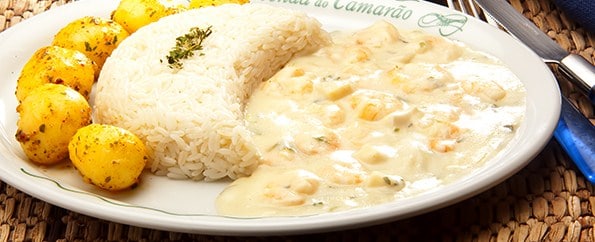 Camarão ao Creme de Palmito