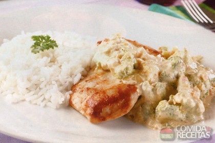 Frango com Brócolis Cremoso