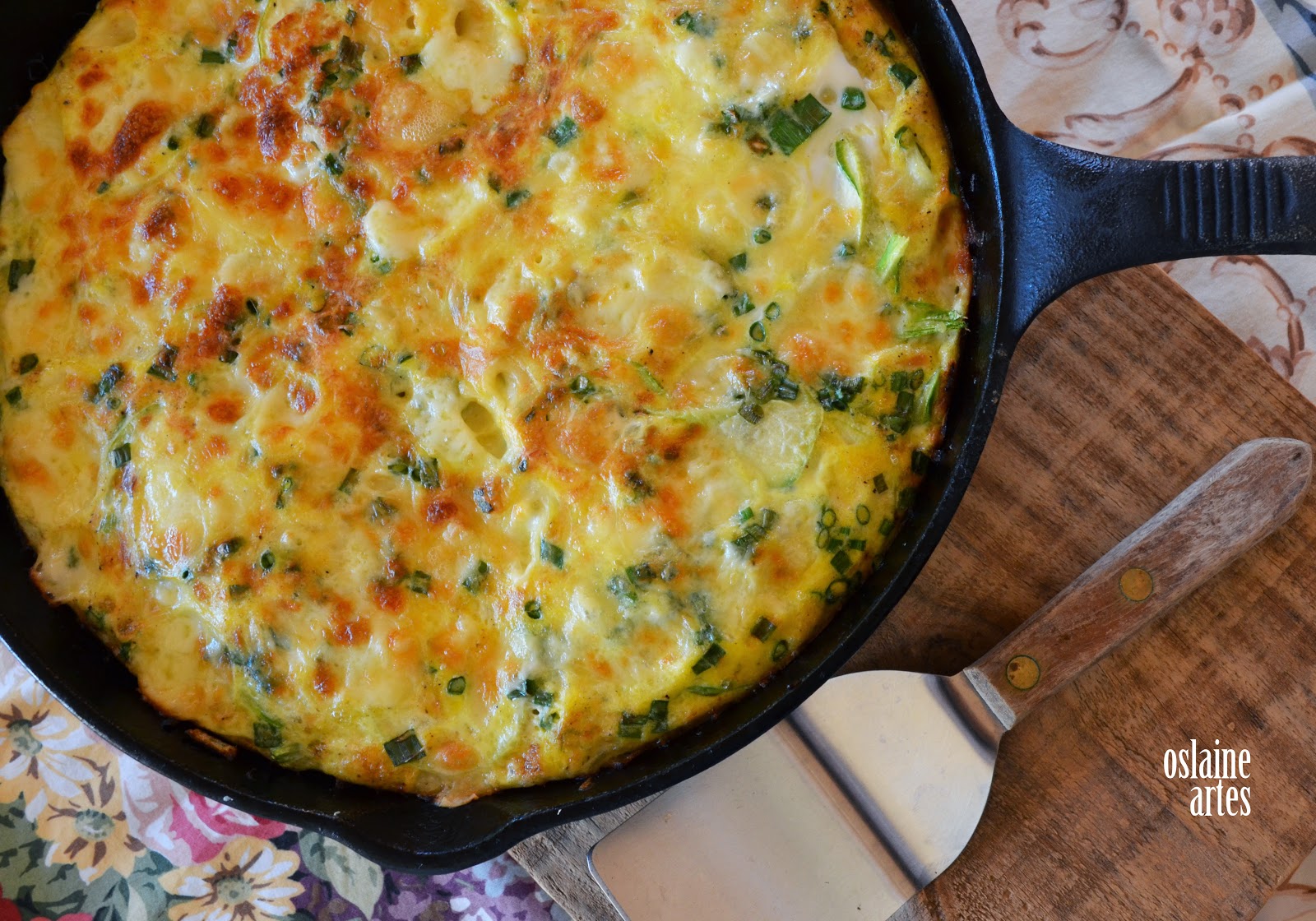 Omelete de Abobrinha e Queijo