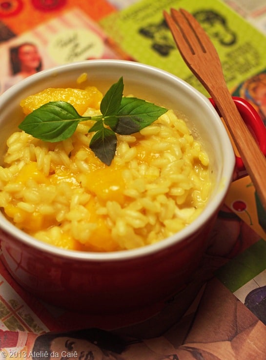 Risoto de Brie e Manga