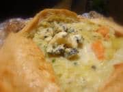 Risoto de Camarão e Gorgonzola no Pão Italiano