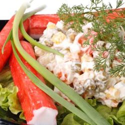 Salada de Manga e Kani
