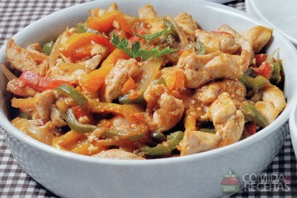 Tirinha de Frango com Pimentão