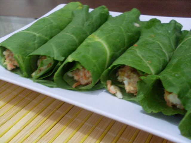 Wrap com Folha de Couve