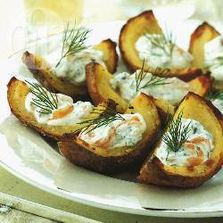 Batatinha Assada com Salmão Defumado