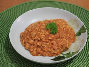 Risoto de Frango com Creme de Leite