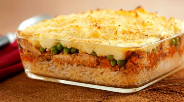 Escondidinho de Sardinha com Arroz