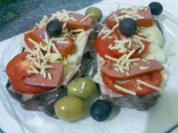 Bife com Sabor de Pizza