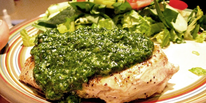 Frango no Creme de Manjericão Frango no Creme de Manjericão