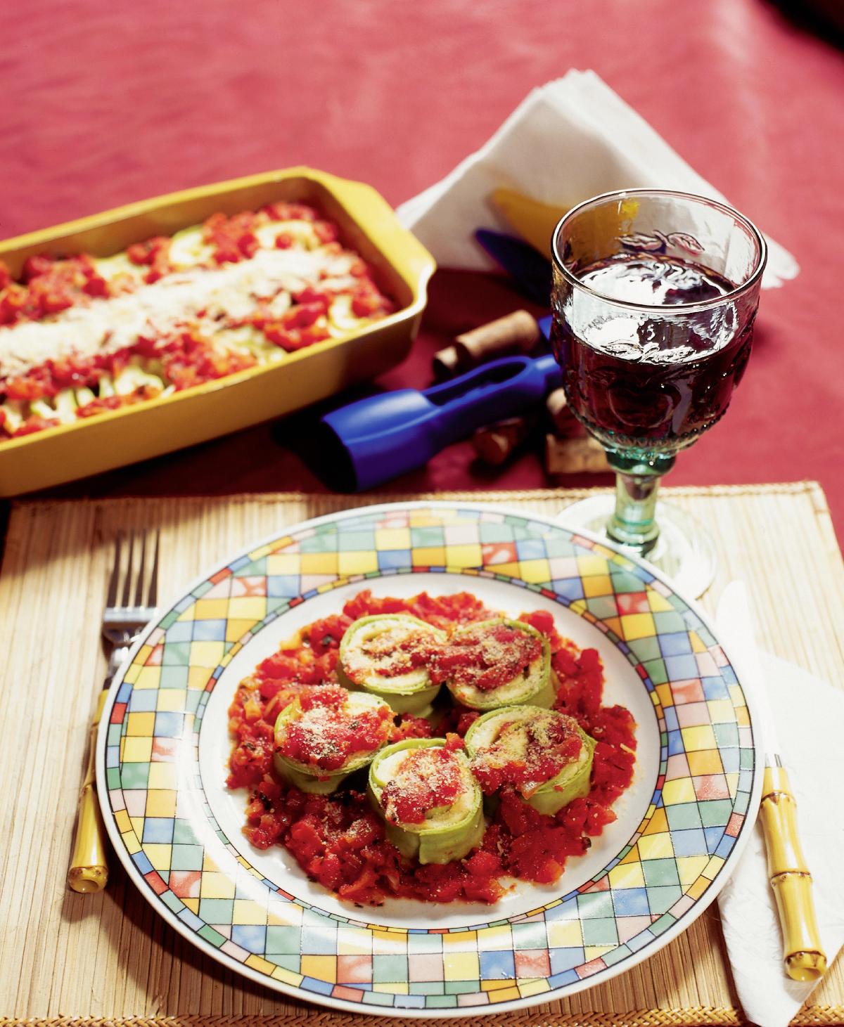 Rondele Verde com Molho de Tomate