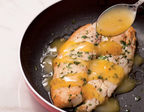 Filé de Peixe com Molho de Laranja
