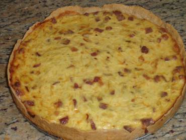 Quiche de Alho-Poró com Bacon