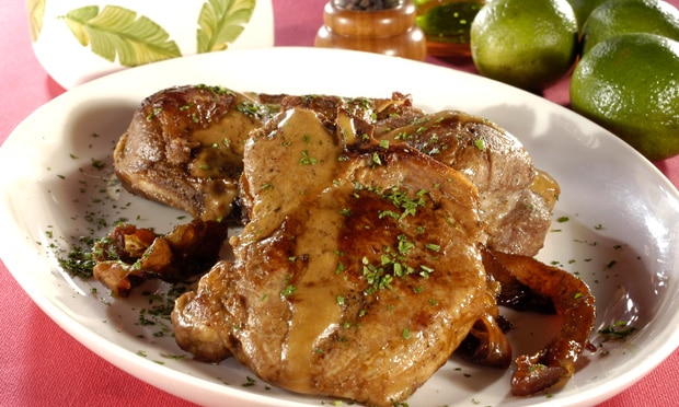 Costeleta com Molho de Mostarda