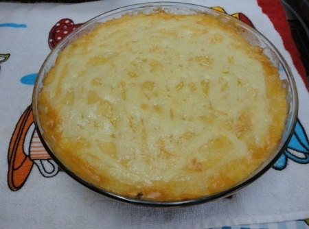 Escondidinho de Mandioca com Recheio de Frango